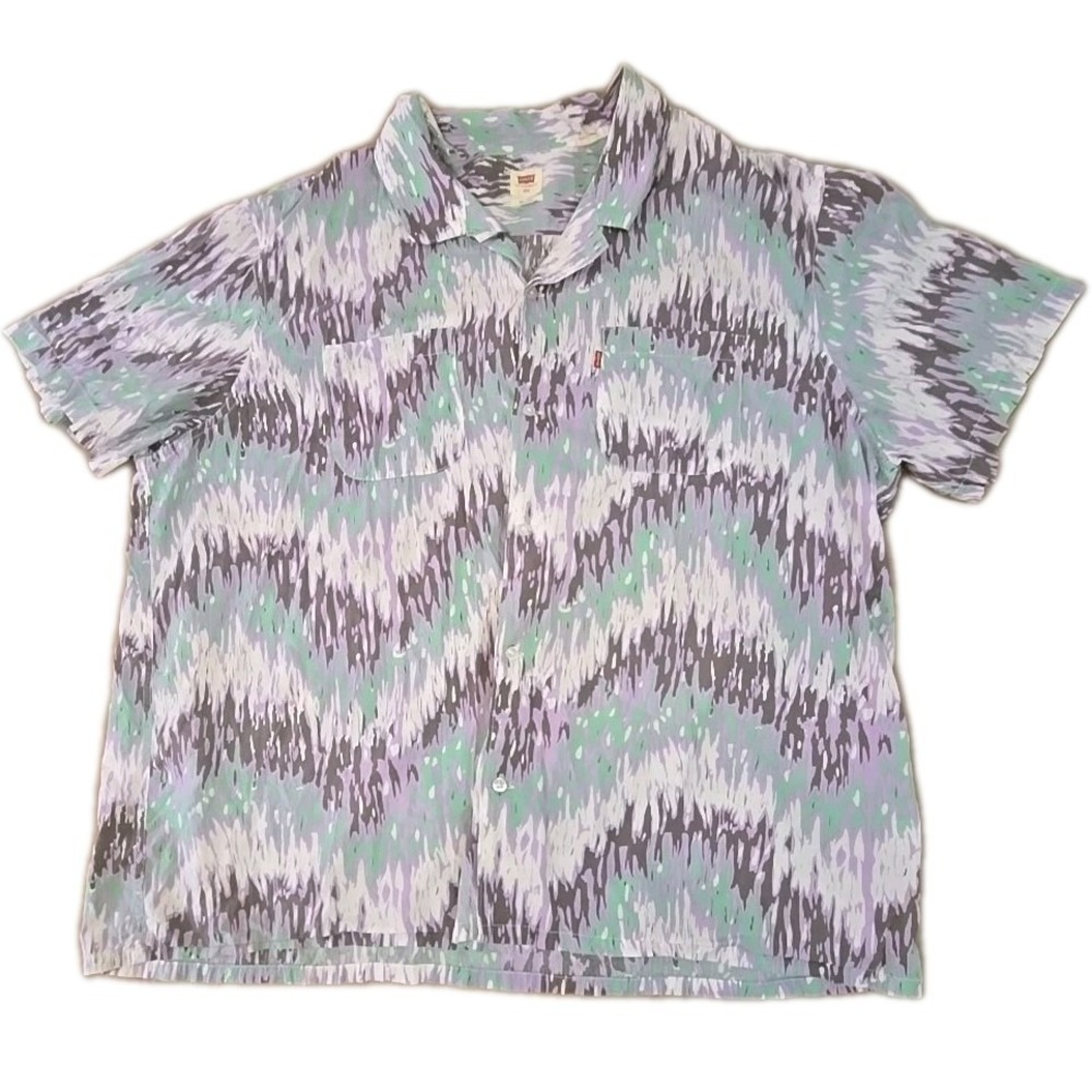 Levi's Classic Shirt Camp Men's‎ Size 2XL Camper Hawaiian Floral Relaxed Soft